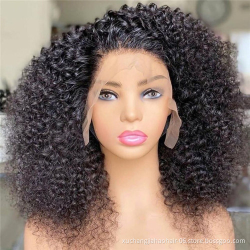 Wholesale indian hair lace front high quality cuticle aligned hair wig 13x4 transparent lace human hair wigs